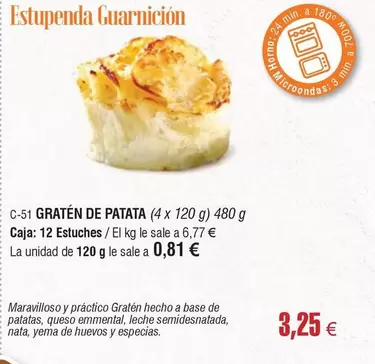 Oferta de 1800 - Graten De Patata por 3,25€ en Abordo