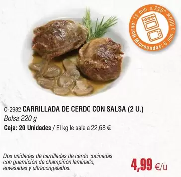 Oferta de Carrillada De Cerdo Con Salsa por 4,99€ en Abordo