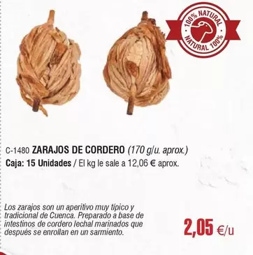 Oferta de Sarmiento - Zarajos De Cordero por 2,05€ en Abordo