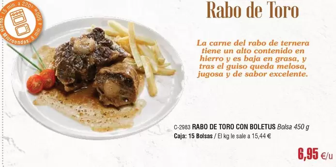 Oferta de MOOS - Rabo De Toro Con Boletus por 6,95€ en Abordo