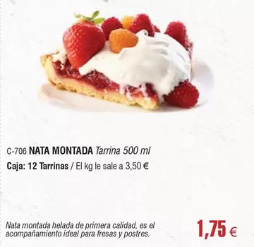 Oferta de Ideal - Nata Montada por 1,75€ en Abordo