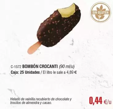 Oferta de Bombon Crocanti por 0,44€ en Abordo
