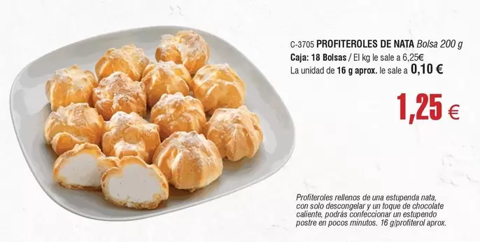 Oferta de Solo - Profiteroles De Nata por 1,25€ en Abordo