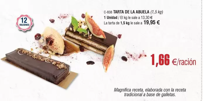Oferta de La abuela - Tarta De La Abuela por 1,66€ en Abordo
