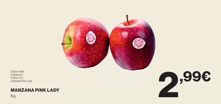 Oferta de Origen - Manzana Pink Lady por 2,99€ en El Corte Inglés