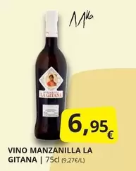 Oferta de La gitana - Vino Manzanilla por 6,95€ en Supermercados MAS