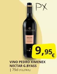 Oferta de Pedro - Vino  Ximenex Nectar por 9,95€ en Supermercados MAS