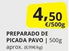 Oferta de Preparado De Picada Pavo por 4,5€ en Supermercados MAS