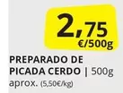 Oferta de Preparado De Picada Cerdo por 2,75€ en Supermercados MAS