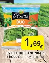Oferta de Florette - Es Flo Duo Canonico + Riciuta por 1,69€ en Supermercados MAS
