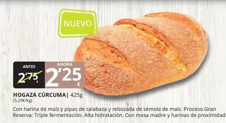 Oferta de Gran Reserva - Hogaza Curcuma por 2,25€ en Supermercados MAS