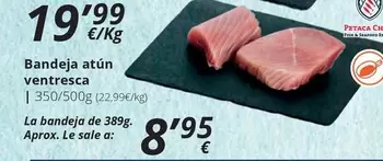 Oferta de Bandeja Atun Ventresca por 19,99€ en Supermercados MAS
