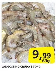 Oferta de Langostino Crudo por 9,99€ en Supermercados MAS
