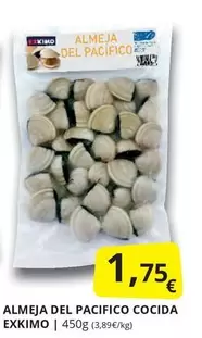Oferta de Exkimo - Almeja Del Pacifico Cocida por 1,75€ en Supermercados MAS