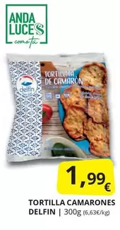 Oferta de Delfín - Tortilla Camarones por 1,99€ en Supermercados MAS