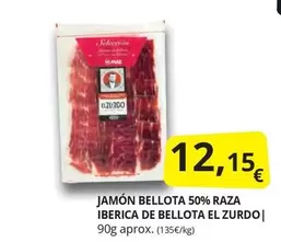 Oferta de Bellota - Jamón  50% Raza Ibérica De por 12,15€ en Supermercados MAS