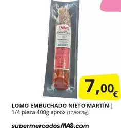 Oferta de Lomo Embuchado por 7€ en Supermercados MAS