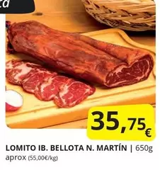 Oferta de Bellota - Lomito Ib.  N. Martin por 35,75€ en Supermercados MAS