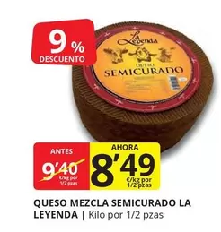 Oferta de Leyenda - Queso Mezcla Semicurado por 8,49€ en Supermercados MAS