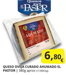 Oferta de El Pastor - Queso Oveja Curado Ahumado por 6,8€ en Supermercados MAS