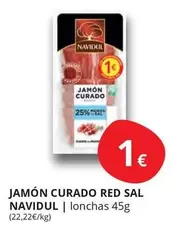 Oferta de Navidul - Jamon Curado Red Sal por 1€ en Supermercados MAS