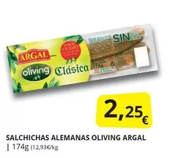Oferta de Argal - Salchichas Alemanas por 2,25€ en Supermercados MAS