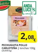 Oferta de La Carloteña - Pechuguita Pollo por 2,08€ en Supermercados MAS