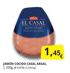 Oferta de Argal - Jamon Cocido por 1,45€ en Supermercados MAS