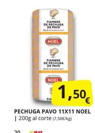 Oferta de Noel - Pechuga Pavo por 1,5€ en Supermercados MAS