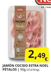 Oferta de Noel - Jamon Cocido Estra por 2,49€ en Supermercados MAS