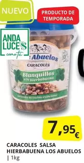 Oferta de Anda - Caracoles Salsa por 7,95€ en Supermercados MAS