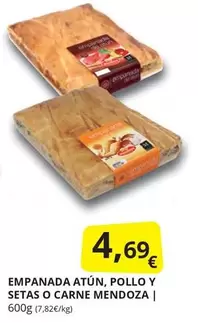 Oferta de Empanada Atun, Pollo Y Setas O Carne por 4,69€ en Supermercados MAS