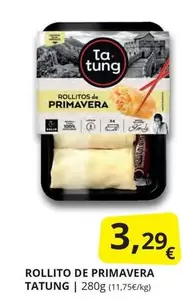 Oferta de Rollito De Primavera por 3,29€ en Supermercados MAS