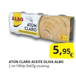 Oferta de Albo - Atun Claro Aceite Oliva por 5,95€ en Supermercados MAS