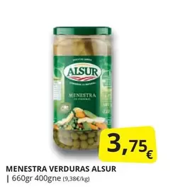Oferta de Alsur - Menestra Verduras por 3,75€ en Supermercados MAS