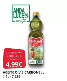 Oferta de Carbonell - Aceite O.v.e por 4,99€ en Supermercados MAS
