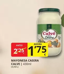 Oferta de Calvé - Mayonesa Casera por 1,75€ en Supermercados MAS