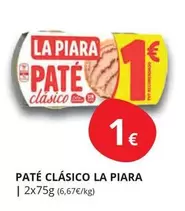 Oferta de La Piara - Paté Clasico por 1€ en Supermercados MAS