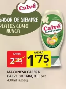 Oferta de Calvé - Mayonesa Casera Calve Bocabajo por 1,75€ en Supermercados MAS