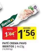 Oferta de Ibéritos - Paté Crema Pavo por 1,56€ en Supermercados MAS
