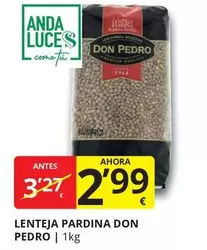 Oferta de Anda - Lenteja Pardina Don Pedro por 2,99€ en Supermercados MAS