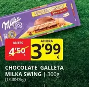 Oferta de Milka - Chocolate Galleta por 3,99€ en Supermercados MAS