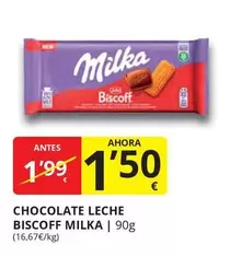 Oferta de Milka - Chocolate Leche Biscoff por 1,5€ en Supermercados MAS