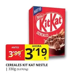 Oferta de Nestlé - Cereales Kit Kat por 3,19€ en Supermercados MAS