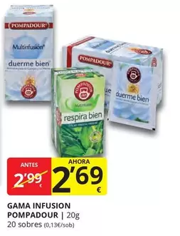 Oferta de Pompadour - Infusion por 2,69€ en Supermercados MAS