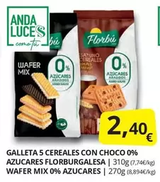 Oferta de Anda - Galleta 5 Cereales Con Choco 0% Azucares por 2,4€ en Supermercados MAS