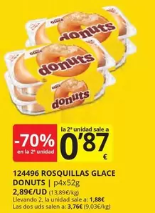 Oferta de Glacé - Rosquillas Glace por 1,88€ en Supermercados MAS