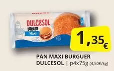 Oferta de Dulcesol - Pan Maxi por 1,35€ en Supermercados MAS