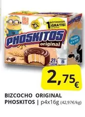 Oferta de Phoskitos - Bizcocho Original por 2,75€ en Supermercados MAS