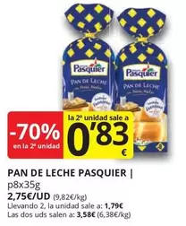 Oferta de Pasquier - Pan De Leche por 1,79€ en Supermercados MAS